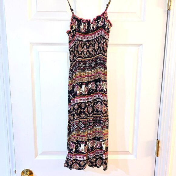 Elephant Stretchy Mid-Length Dress S/M - Picture 1 of 8